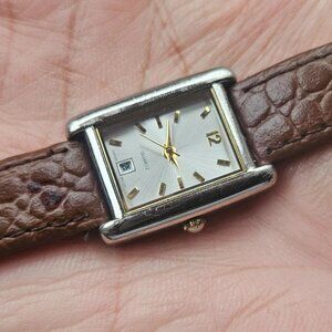 Vintage Wristwatch Date Calendar Analog Quartz Women Wrist Watch Japan Movement